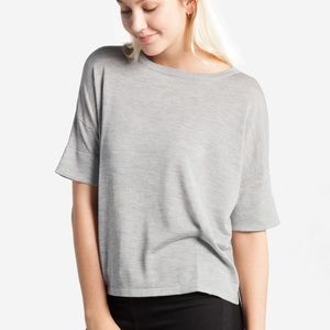 Grana Silk-Cashmere Boyfriend Tee